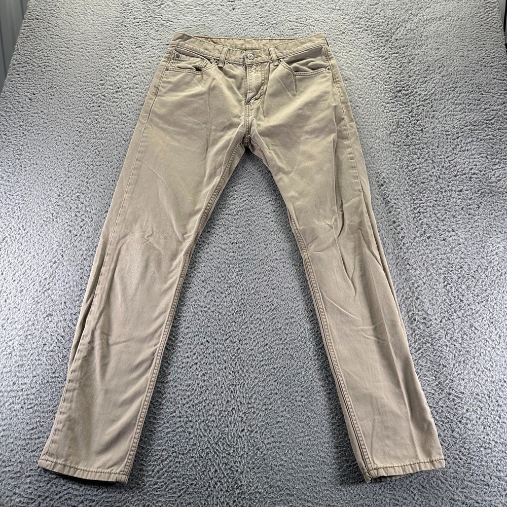 Levi's 508 Jeans Mens 30x32 Beige Cotton Denim Straight‎ Leg Utility Workwear